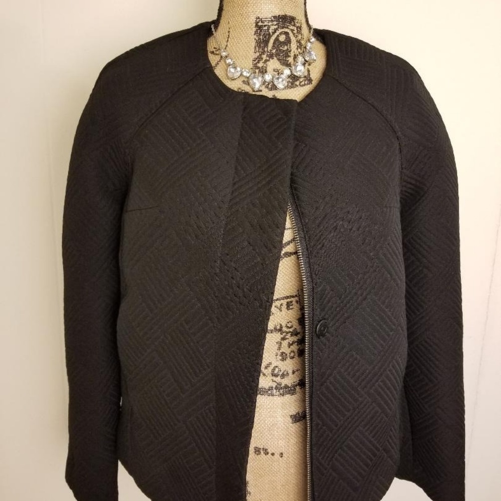 Black Quilted Blazer